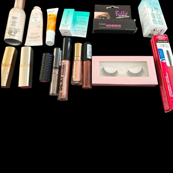Large Beauty Lot Buxom L'Oreal KVD Nyx Nails Lipstick Marcelle KVD Soap & Glory - Picture 2 of 14